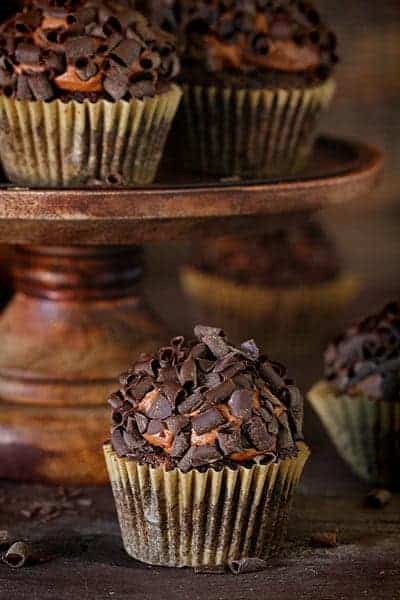 No one will ever know there is zucchini in these decadent and beautifully rich Chocolate Cupcakes! Chocolate Cupcakes, Chocolate Zucchini Cupcakes, How to Make Chocolate Cupcakes, Best Chocolate Cupcakes, iambaker, #iambaker #chocolatecupcakes #zucchinicupcakes Double Chocolate Zucchini Cupcakes with Chocolate Frosting