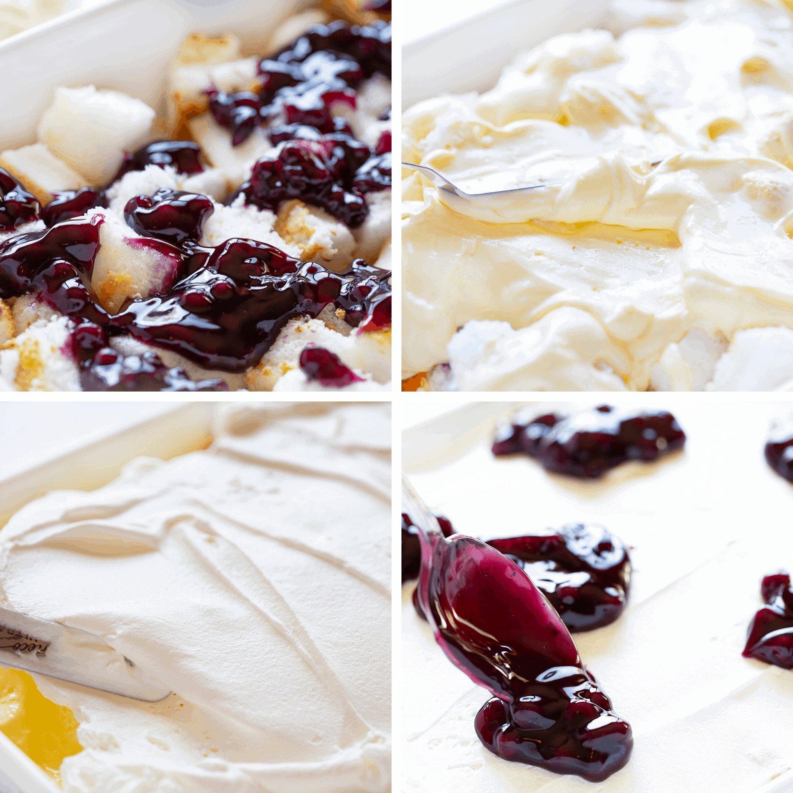 So soft and creamy is surely tastes like heaven! #heavendessert #blueberrylemonheavendessert #blueberrylemon #blueberrylemondessert #iambaker #desserts #recipes Lemon Blueberry Heaven Dessert